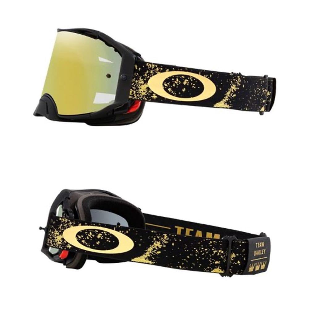 Oakley (MX23) Goggle - Airbrake - TRIPLE CROWN - Black/Gold w/24K Iridium -  Helmets from  UK